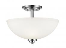  443SF-CH - 3 Light Semi Flush Mount