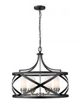  481P24-MB-BN - 6 Light Chandelier