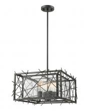  8000-18BRZ - 4 Light Chandelier