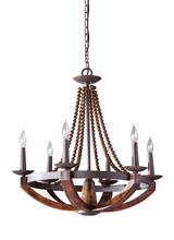  F2749/6RI/BWD - Adan Medium Chandelier