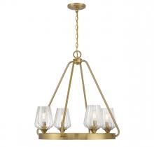  1-3392-4-322 - Carlton 4-Light Chandelier in Warm Brass