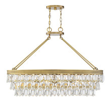  1-8702-8-322 - Windham 8-Light Linear Chandelier in Warm Brass