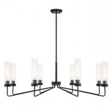 Savoy House Canada 1-8860-8-89 - Baker 8-Light Chandelier in Matte Black