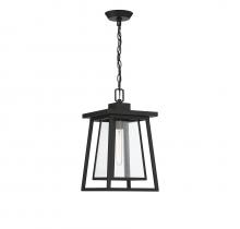  5-2025-BK - Denver 1-Light Outdoor Hanging Lantern in Matte Black