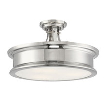  6-134-3-109 - Watkins 3-Light Ceiling Light in Polished Nickel