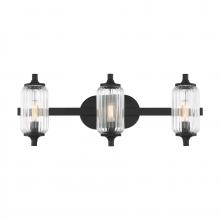  8-3024-3-BK - Holton 3-Light Bathroom Vanity Light in Matte Black