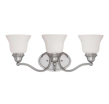  8-6837-3-69 - Yates 3-Light Bathroom Vanity Light in Pewter