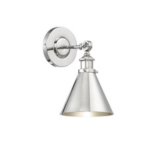  9-0901-1-109 - Glenn 1-Light Adjustable Wall Sconce in Polished Nickel