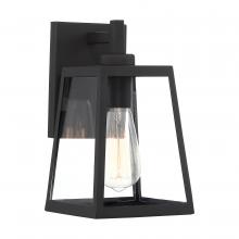  60/6581 - Halifax - 1 Light Small Wall Lantern - with Clear Glass - Matte Black Finish