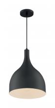  60/7087 - Bellcap - 1 Light Pendant with- Matte Black Finish