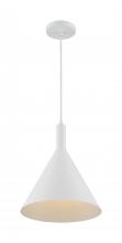  60/7138 - Lightcap - 1 Light Pendant with- Matte White Finish