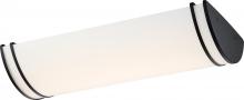  62/1439 - Glamour LED - 25" - Linear Flush with White Acrylic Lens - Black Finish