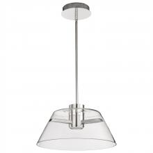  62/2052 - Edmond; 17 Inch LED Pendant; Polished Nickel