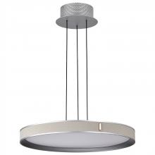  62/3021 - Bandon; 20 Inch LED Pendant; Gray with Off White Wrap; Acrylic Lens