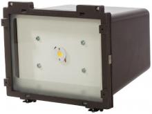  65/071 - LED Square Flood Light; Threaded Knuckle Mount; 22 Watt; Bronze Finish; 120-277V