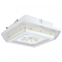  65/635 - Square LED; Wide Beam Angle Canopy Light; 3K/4K/5K CCT Selectable; 60W/75W/90W Wattage Selectable;