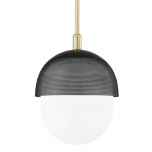  6119-AGB/BK - 1 LIGHT LARGE PENDANT