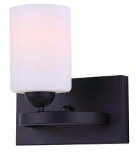  IVL370A01BK - Hampton 1 Light Vanity, Black Finish