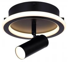  LCW314A01BK - 1 Lt LED Ceiling or Wall, Silicone Lens + Acrylic, 9W LED (Integrated)