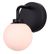  IWF1105A01BK9 - Asher 1 Light Sconce, Black Finish