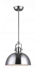  IPL222B01BN - Polo 1 Light Pendant, Brushed Nickel Finish