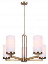  ICH1165A05GD - KINSLEA 5 Light Gold Contemporary Chandelier for Dining Rooms and Living Rooms