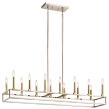  44111PN - Finet™ 14 Light Linear Chandelier Polished Nickel