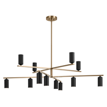  52533CPZBK - Chandelier 12Lt