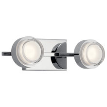  85076CH - Harlaw 3000K LED 2 Light Vanity Light Chrome