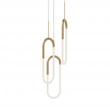  MP95103-BG - Huron 3 Head Brushed Gold LED Multi Pendant