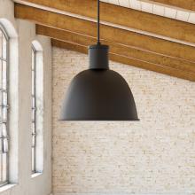  493522-BK - Irving 22-in Black 1 Light Pendant