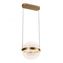  PD75912-BG/LG-3CCT - Pisces 12-in Brushed Gold/Light Guide LED Pendant