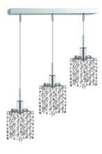  1283D-O-P-CL/EC - Mini 3 light Chrome Pendant