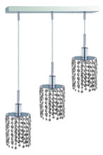  1283D-O-R-CL/SA - Mini 3 light Chrome Pendant