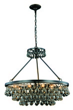  1509D32BZ - Bettina 10 light Bronze Pendant Clear Royal Cut Crystal