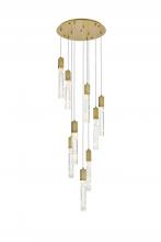  2089D24SG - Aurora 24 inch Chandelier in Satin Gold