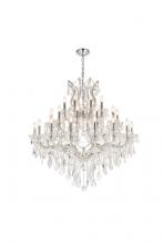  2800G44C/RC - Maria Theresa 37 Light Chrome Chandelier Clear Royal Cut Crystal