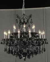  2800D30B/RC - Maria Theresa 19 light Black Chandelier