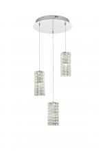  3680D3RC - Aston 16 inch LED Pendant in Chrome