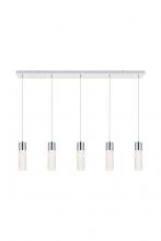  5200D42C - Constellation 5 Light Chrome LED Pendant