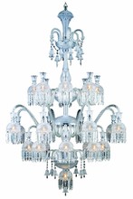  8913G46C/EC - Majestic 19 light Chrome Chandelier Clear Elegant Cut Crystal