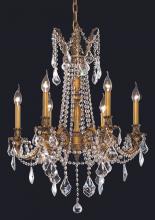  9206D23FG/RC - Rosalia 6 Light French Gold Chandelier Clear Royal Cut Crystal