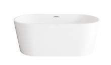  BT30159GW-PCH - 59 inch Bathtub in Glossy White with Chrome Trim