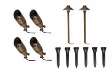  KIT20402 - Aera Cast Brass Spot and Path Lighting Pack of 6 Kit 2