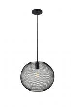  LD2251BK - Keller 1 Light Black Pendant