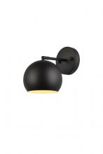  LD2355BK - Othello 1 Light Black Wall Sconce