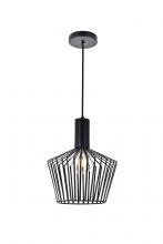  LD2414BK - Ronnie 1 Light Black Pendant