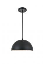  LD4022D12BK - Forte 1 Light Black Pendant