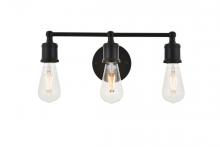  LD4028W16BK - Serif 3 Light Black Wall Sconce