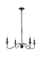  LD5006D30MB - Rohan 4 Light Matte Black Pendant